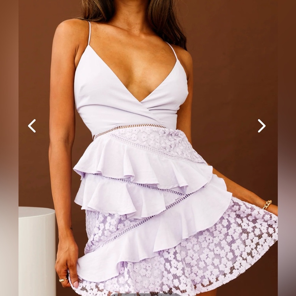 Lilac Ruffle Dress